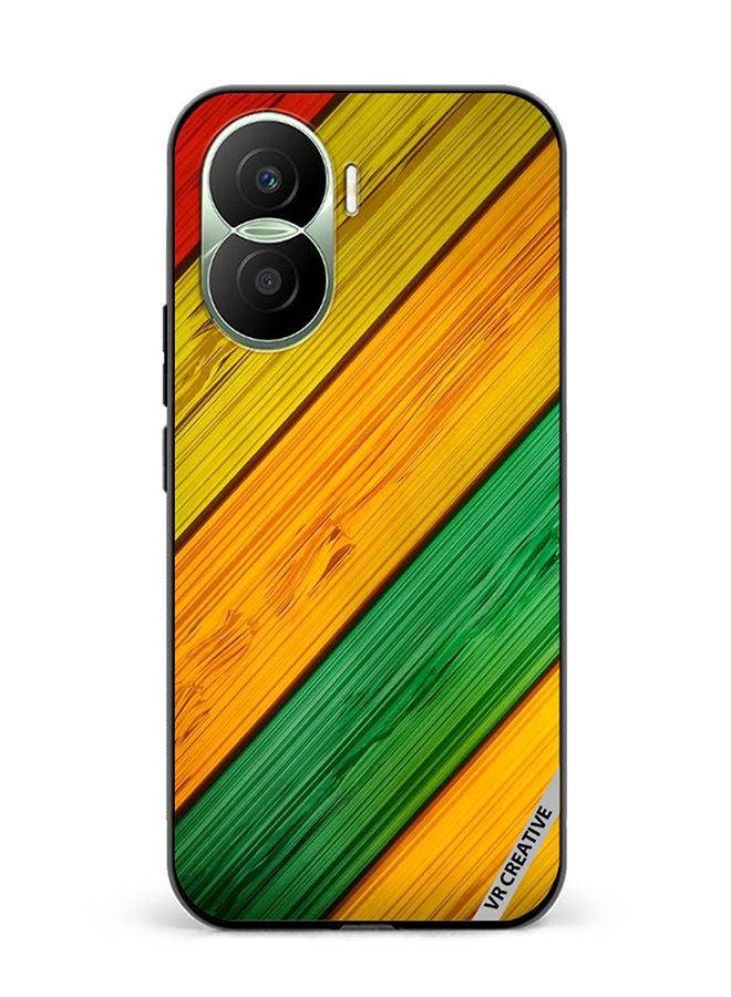VR CREATIVE Protective Case Cover For Honor Play7T Pro Flower Design Multicolour - Image 1
