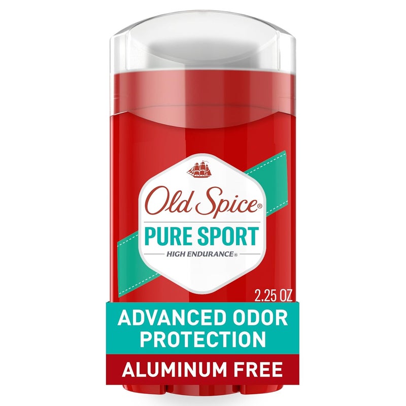 Old Spice مزيل عرق عالي التحمل للرجال، رائحة رياضية نقية، 2.25 أونصة