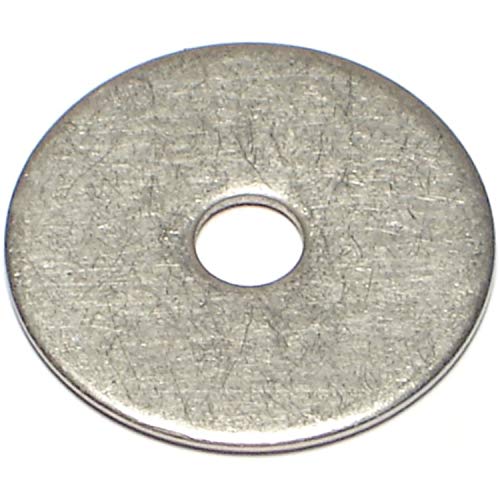 Monster Fastener براغي صعبة العثور عليها 014973180829 غسالات فندر، 3/16 × 1، قطعة-55، فضي - Image 1
