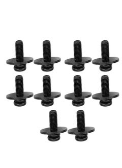 Thoraya 10Pcs Drum Kit Screw Black Metal Replacement Kits Musical Instrument AccessoriesBlack  - Image 4
