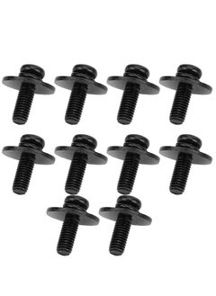Thoraya 10Pcs Drum Kit Screw Black Metal Replacement Kits Musical Instrument AccessoriesBlack  - Image 3