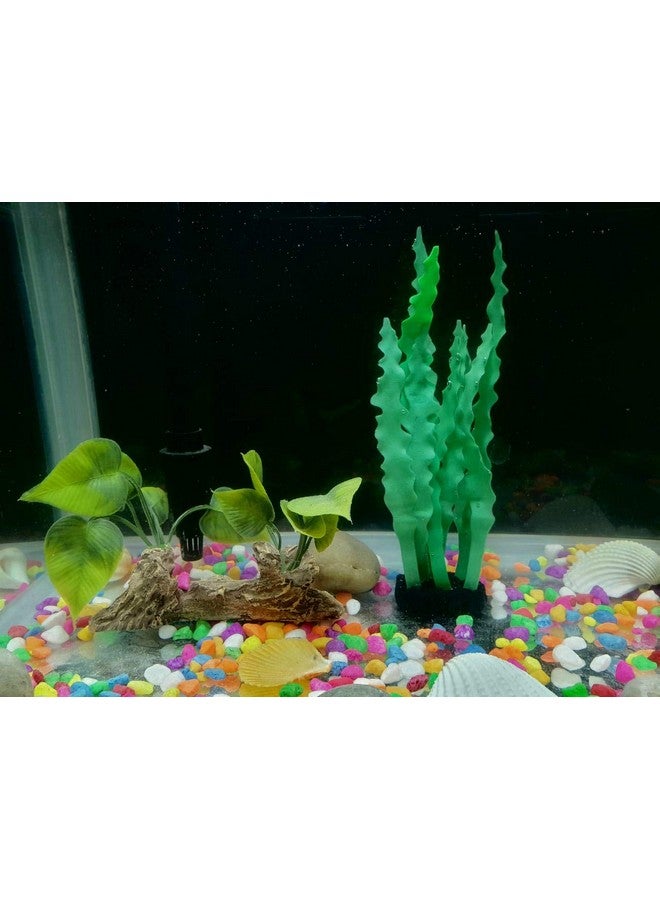 SRI Artificial Silicone Coral Aquarium Decoration Underwater Grass Ornament For Fish Tank (Green) - Image 5