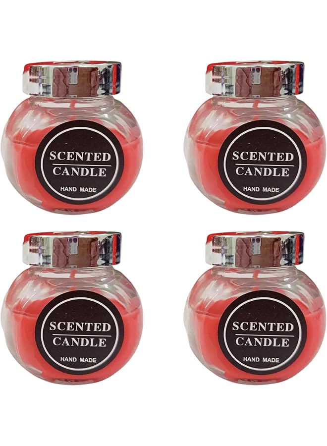 The Bros Scented Candles Gift Set For Home, 4 Pcs For Bath and Body Works Candle Relaxing Aromatherapy Candle Smokeless with Natural Soy Wax 4 Grape Fruit Flavour