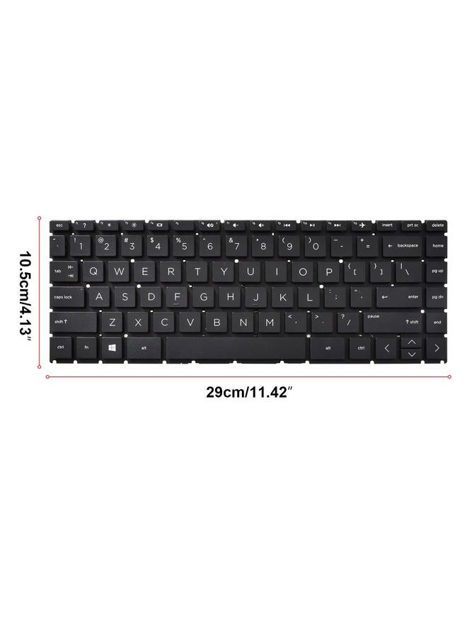 SUNMALL Replacement Keyboard Compatible with HP 14-CK 14-CD 14-CM 14-DG 1 Black US Layout (Black Without Backlit) - Image 4