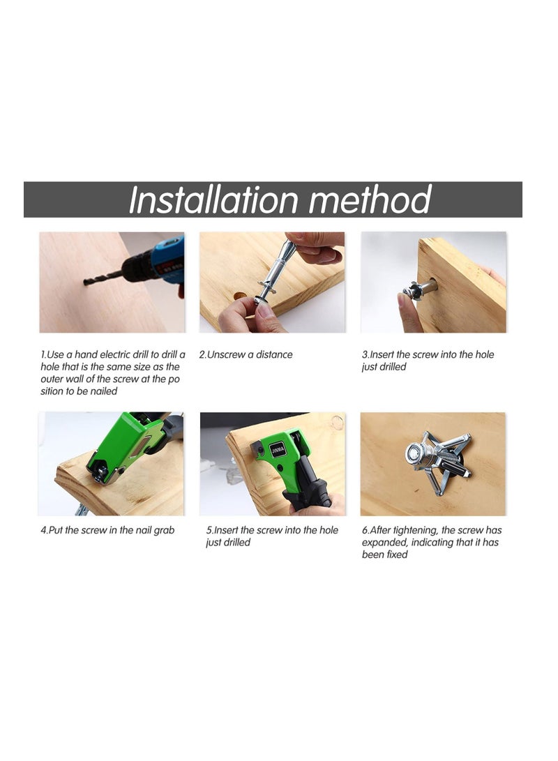 Y&D Metal Cavity Anchor, Fixing Zinc Plated Heavy Duty Plasterboard Drywall Anchors Hollow Wall Plugs M6*50MM for Anchor Screws Plaster Tile (20Pcs) - Image 5