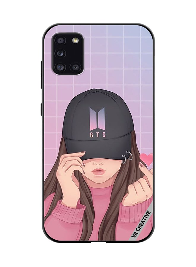 VR CREATIVE Protective Case Cover For Samsung Galaxy A31 Bts Cap Girl Design Multicolour - Image 1
