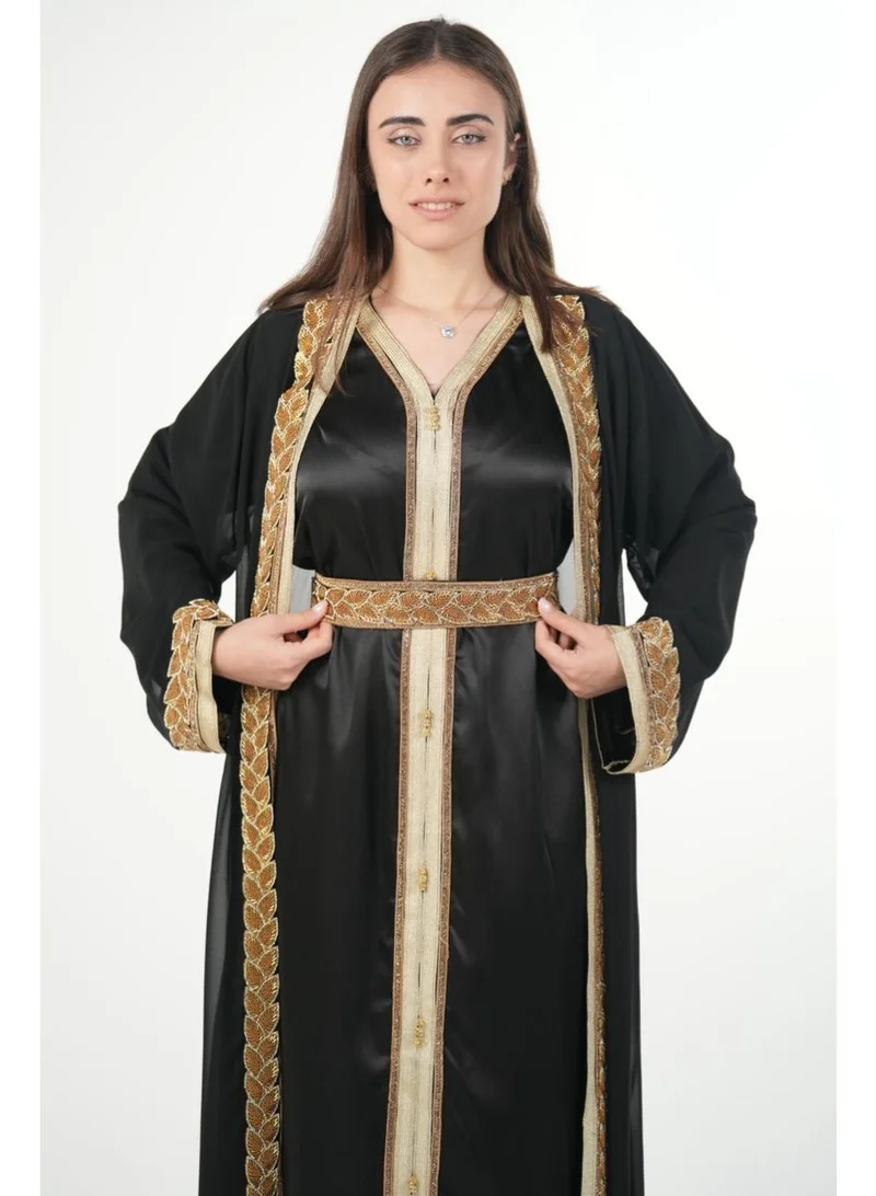 AL BENT AL SHARQIEH embroidered kaftan jalabiya dress