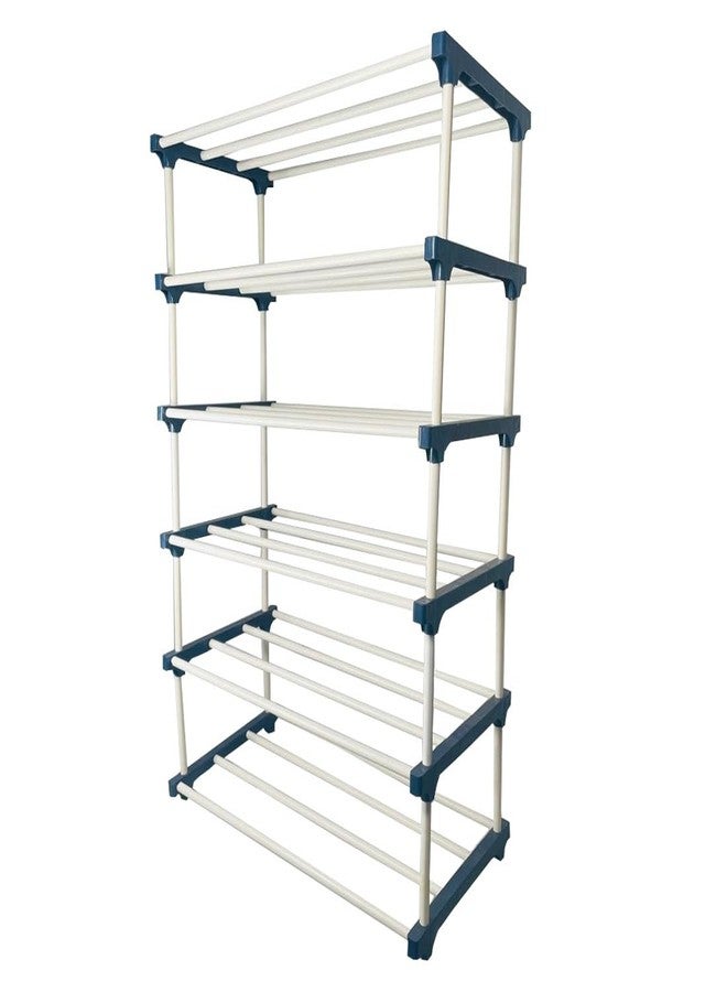DEMARK 6 Layer Plastic Book Shelf Tall Narrow Storage Rack for Kids and Adults Modern Bookshelf Unit for Nursery, School, Home, and Office - Image 5