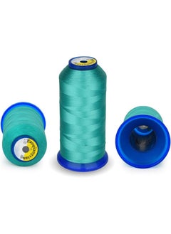Generic Bonded Nylon Thread for Sewing Heavy Fabric, Leather,Upholstery,Jeans and Wig; Heavy Duty; #69 T70 Size 210D/3 1400 Yards (Aquamarine)  - Image 2