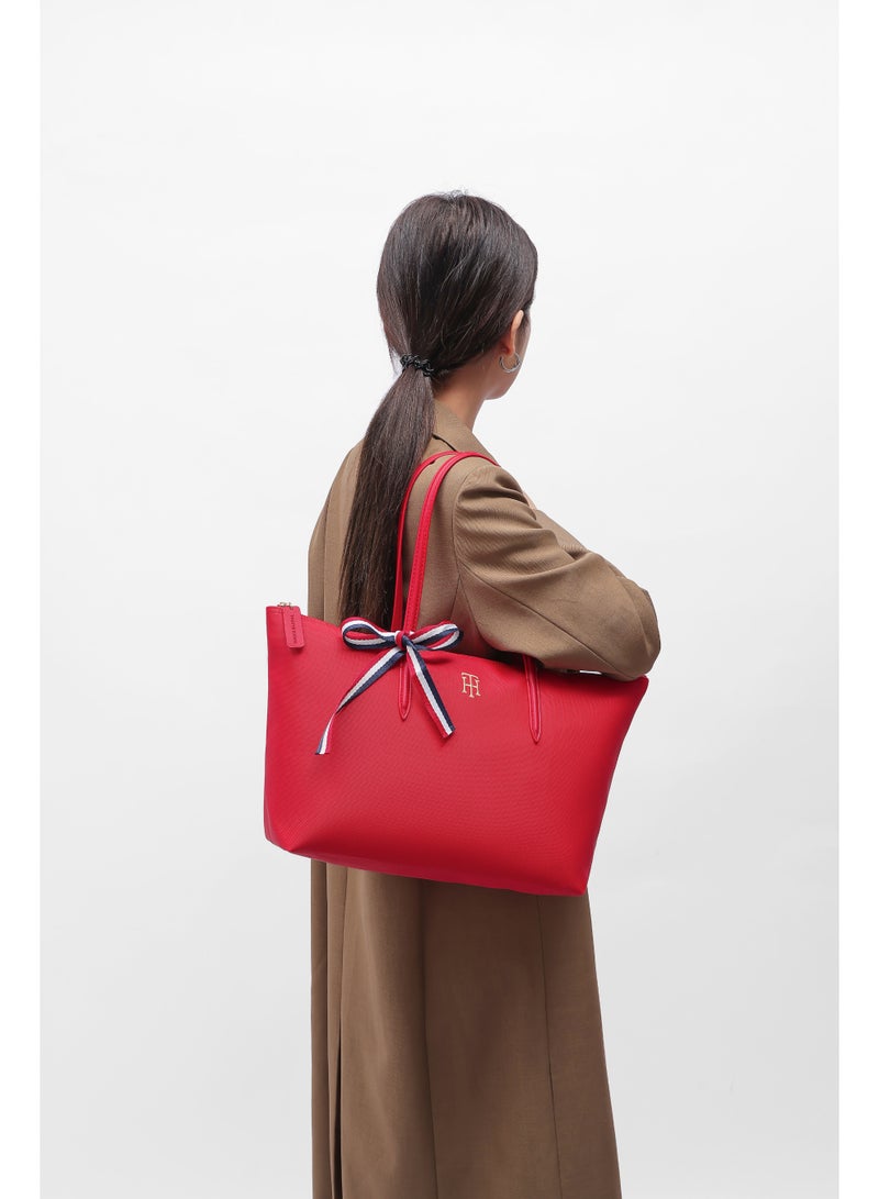TH Tommy Hilfiger Tote Bag for Women , Fashion Versatile Signature Tape Large Capacity Shoulder Bag Handbag for Travel, Work, Gym, - Image 2