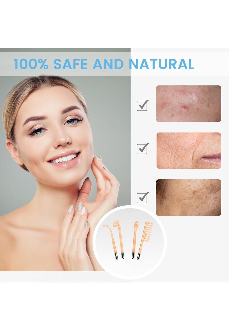 High Frequency Facial Machine - Portable Handheld High Frequency Facial Stick - Electric Comb/Neon Color - Image 5