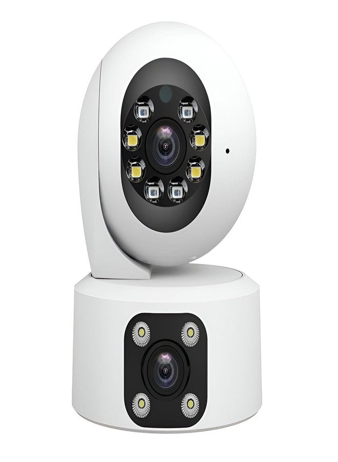 Fronix SH049 IP Camera 2 * 1080P(1920 * 1080) WiFi PTZ Indoor Camera for Wireless Security Camera System CCTV 2MP + 2MP Humanoid Tracking Smart Night Vision Dual Lens HD IP Camera (AU Plug) - Image 1