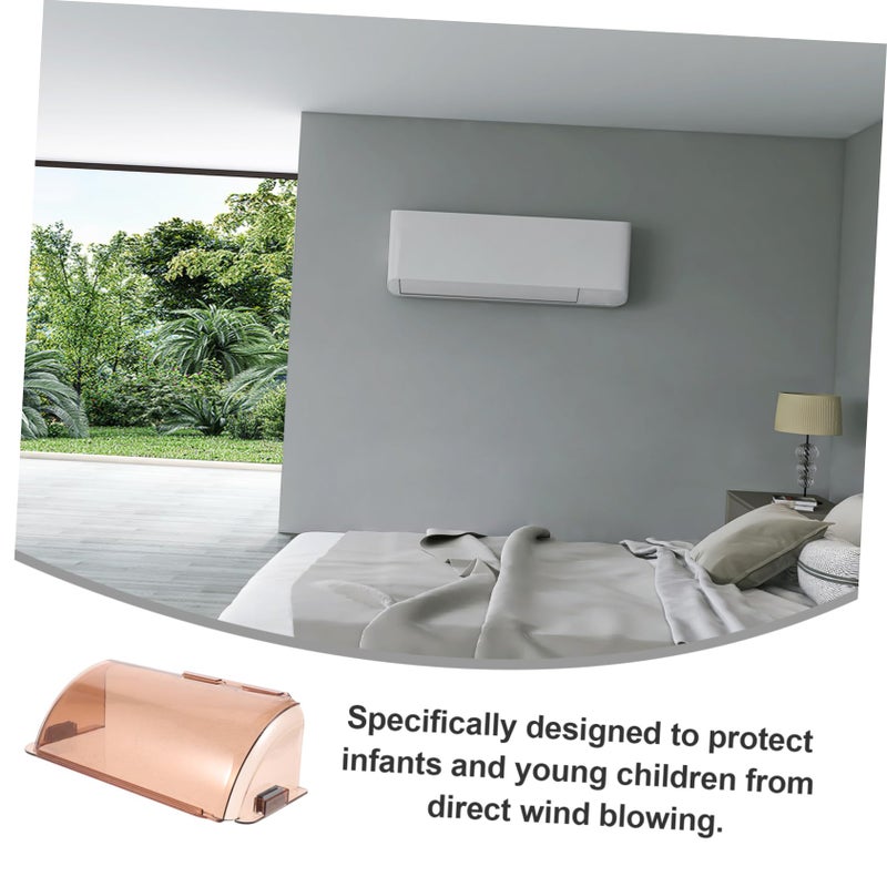 Transparent Air Conditioner Deflector Baffle 2 Pack For Central Wall Mounted Units Easy Install Direct Wind Protection - Image 4