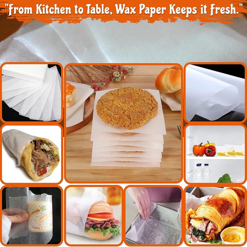 Pantryware Essentials Perfect Stix Gordon choice DeliWaxPaper10-500 Deli Wax Paper, 10" x 10.75", Plain (Pack of 500) - Image 4