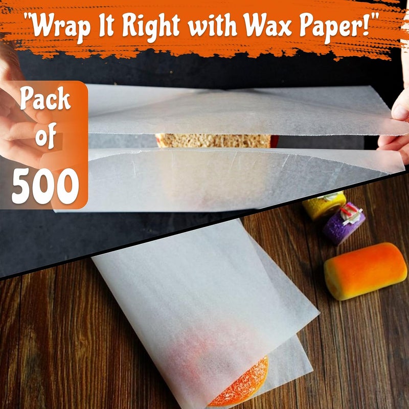 Pantryware Essentials Perfect Stix Gordon choice DeliWaxPaper10-500 Deli Wax Paper, 10" x 10.75", Plain (Pack of 500) - Image 2