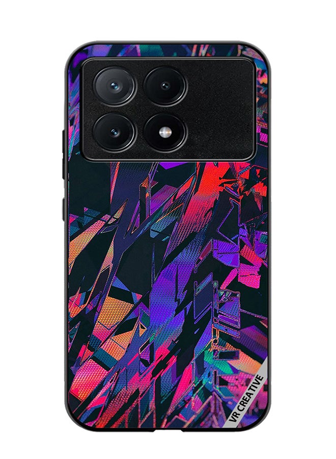 VR CREATIVE Protective Case Cover For Xiaomi Poco X6 Pro Abstract Design Multicolour - Image 1