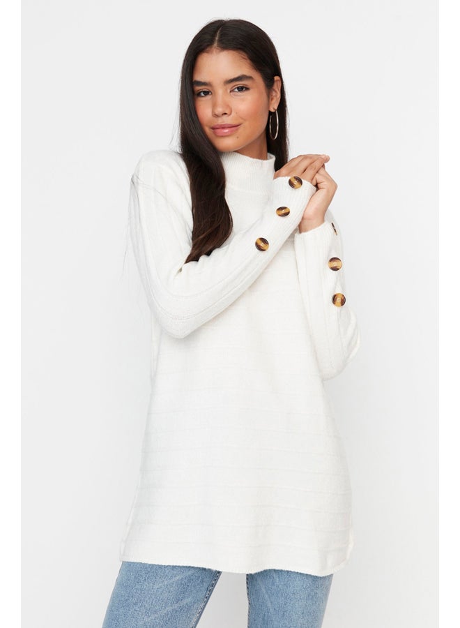 trendyol Sweater - Off-White - Relaxed - Image 1