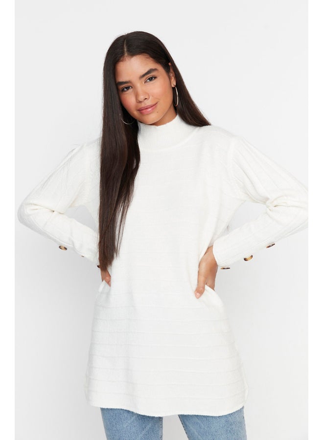 trendyol Sweater - Off-White - Relaxed - Image 3