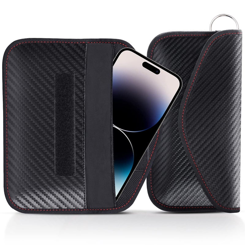 lanpard Faraday Pouch for car Keys,2 Pack Faraday Bag | Car Key Signal Blocking Pouch | Keyless Entry Car Keys Case | RFID Blocker Bag for Car Security | Anti-theft Remote Entry Keyless Protect - Image 1