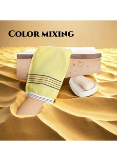 LANGMANNI Exfoliating Shower Gloves and Towel Set – Deep  - Image 2