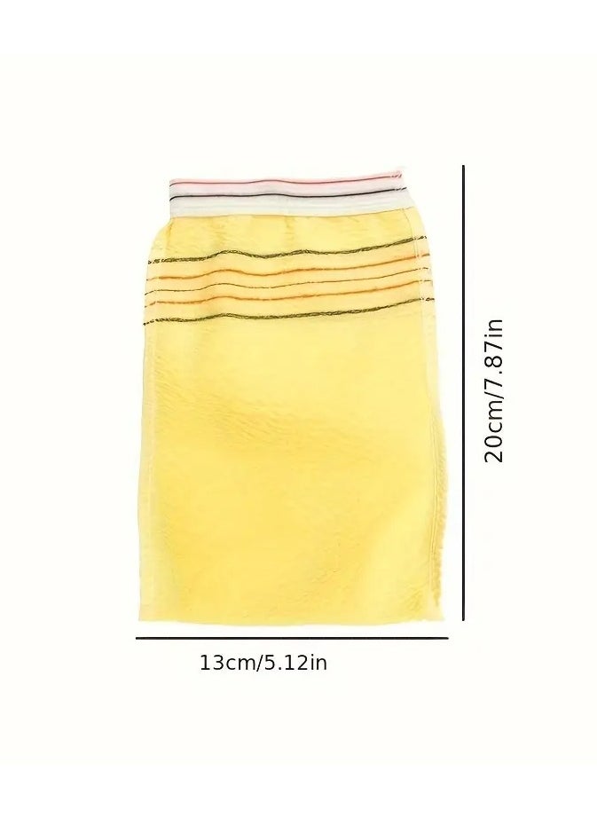 LANGMANNI Exfoliating Shower Gloves and Towel Set – Deep  - Image 4
