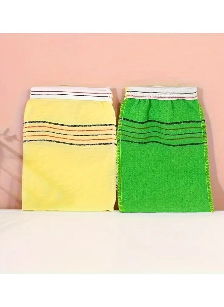 LANGMANNI Exfoliating Shower Gloves and Towel Set – Deep  - Image 5