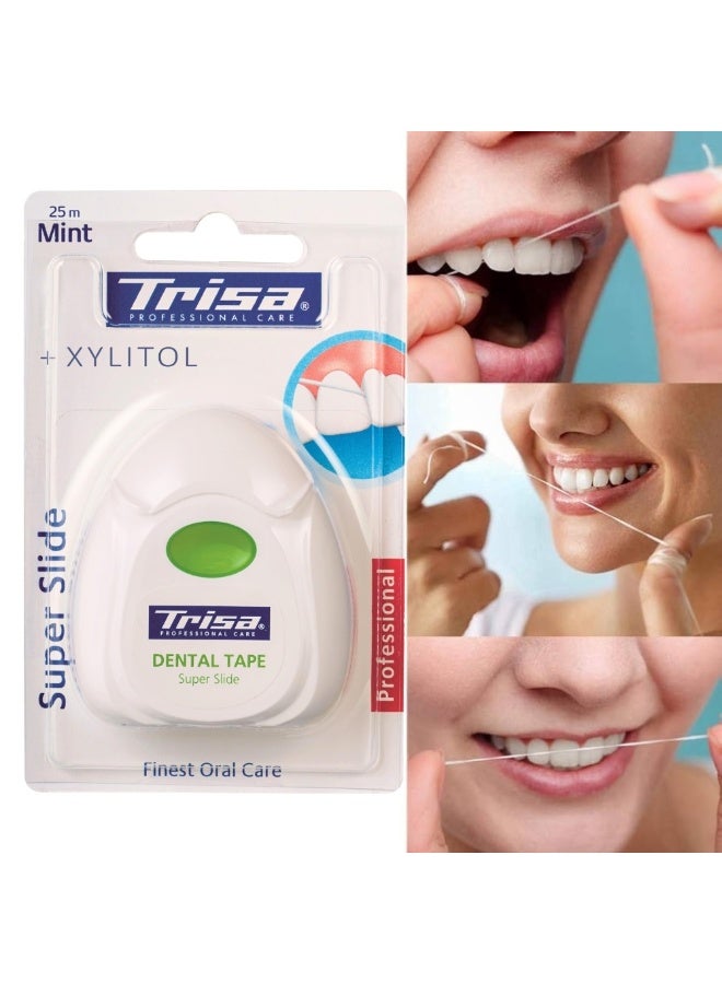 TRISA تريزا شريط الأسنان الاحترافي بنكهة النعناع - 25م - Image 3