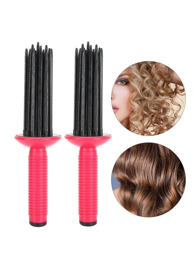 Naroote مشط تجعيد الشعر الفلّافي المضاد للانزلاق، أداة تجعيد محمولة بـ 17 سنًّا، فرشاة شعر دائرية، أدوات تصفيف احترافية لصالونات الشعر والمنازل - Image 3