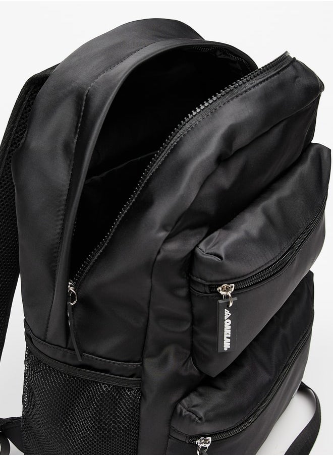 Oaklan by Shoexpress - Solid Backpack with Adjustable Straps - 42x30x16 cm - Image 1