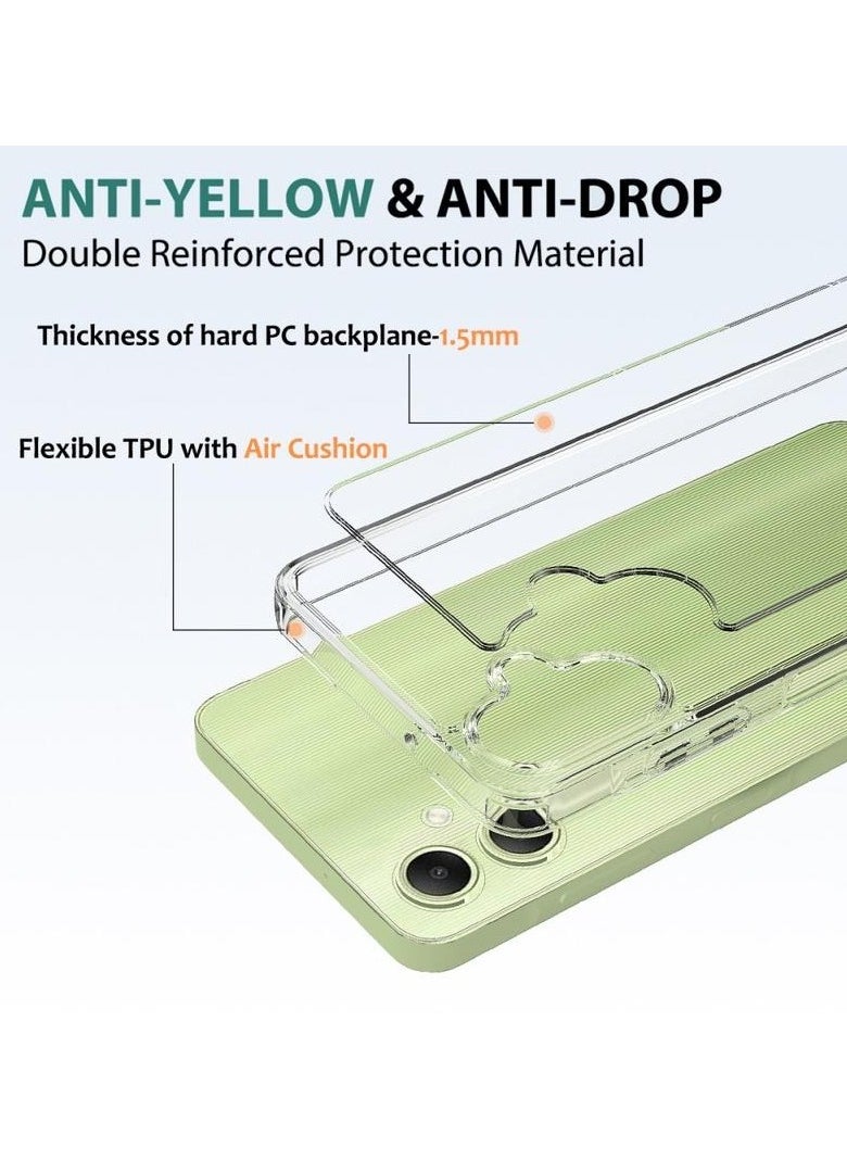 Protect PROTECT Back Case Clear Case for Samsung Galaxy A06 with HydroGel Screen Protector | Full Body Case Transparent Phone Case  - Image 5
