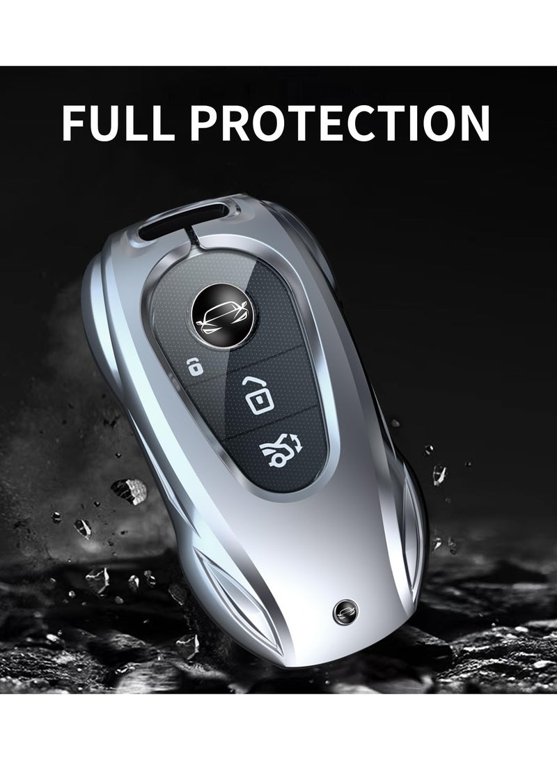 Generic Zinc Alloy Metal Car Key Fob Case Car Keychain for Mercedes Benz Key Fob Cover Case Holder Protector Shell Accessories - Image 5