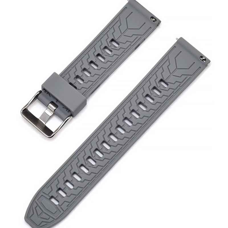 2pcs Chic Camouflage Watchband Watch Strap Watch Replacement Band Watch Accessories Compatible for Huawei Watch (20mm, Grey) - Image 5