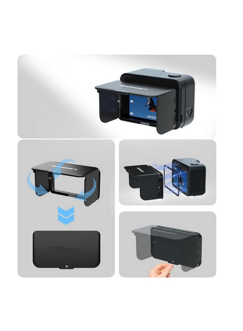 Magnetic Screen Hood For Insta360 Ace Pro Ace Pro 2 Protective Anti-Glare Sun Shade Waist-Level Viewfinder Camera Accessories only Lens Hood - Image 4