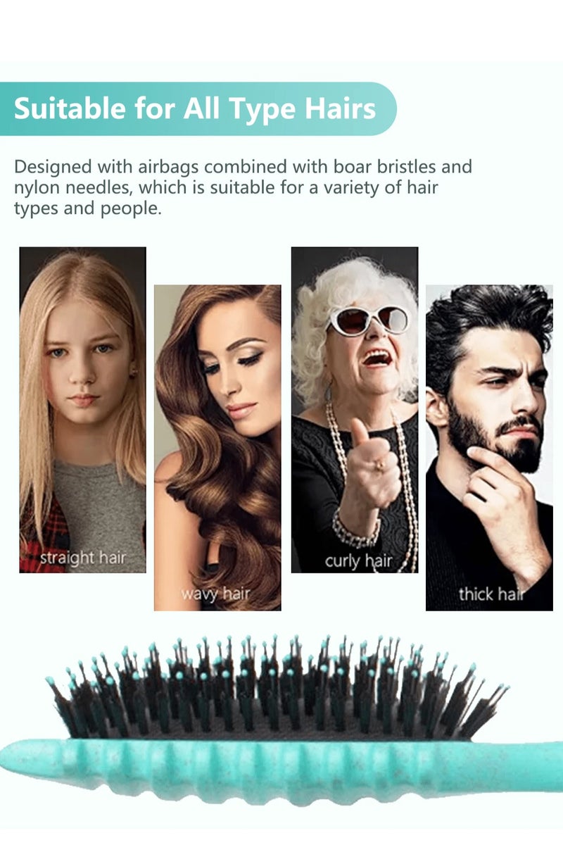 Curl Defining & Detangling Hair Brush – Vent Brush for Curly Hair, Reduces Frizz, for Women & Men, Wet & Dry Hair, Multi-Color - Image 5