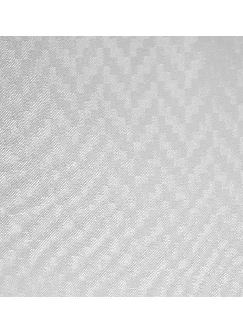 Lushomes Lushomes Hospital Partition Curtains, Clinic Curtains Size 16 FT W x 7 ft H, Top Net Fabric, 100% Polyester 32 Rustfree Metal Eyelets 32 Plastic Hook, White, Zig Zag Design (16x7 FT, Pk of 1)  - Image 3