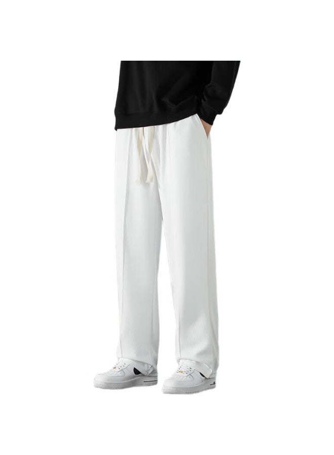 GENIOLAMODE Men'S Casual Pants, New Korean Style Straight-Leg Draping Cool Versatile Trousers, Fashionable Men'S Long Pants - Image 1