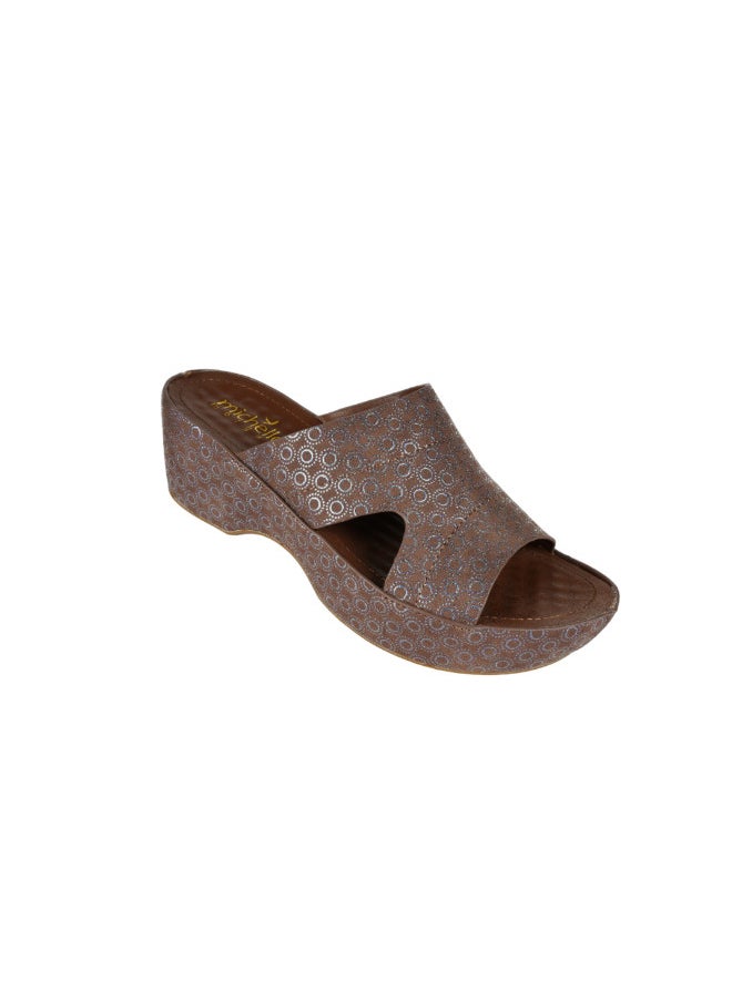 Michelle Morgan - 092-2766 Michelle Morgan Ladies Wedge Heel Sandals 314RJ959 Taupe - Image 1