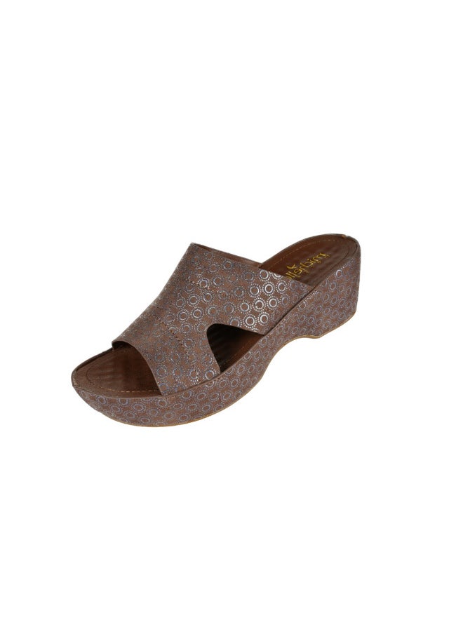Michelle Morgan - 092-2766 Michelle Morgan Ladies Wedge Heel Sandals 314RJ959 Taupe - Image 1