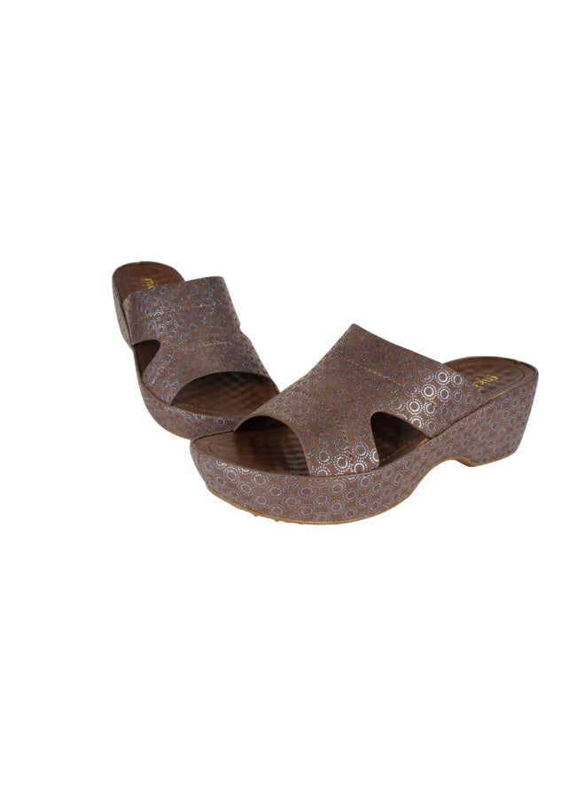 Michelle Morgan - 092-2766 Michelle Morgan Ladies Wedge Heel Sandals 314RJ959 Taupe - Image 1