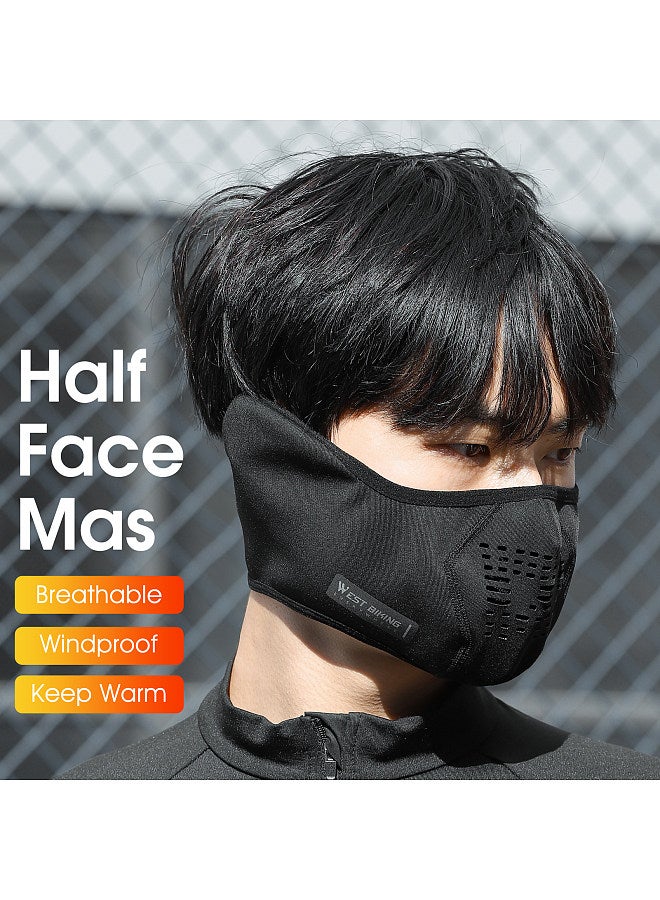 WEST BIKING Winter Polar Fleece Warm Face Cap Dustproof Windproof Motorcycle Face Warmer for Cold-Day Sports Cycling Riding Running FaceMasks Face Guard - Image 5
