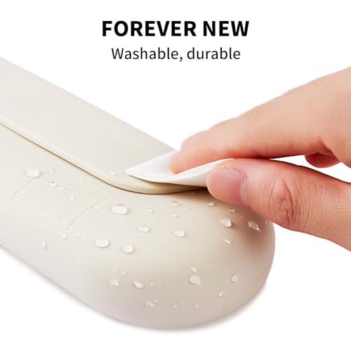 AGIKET Silicone Makeup Brush Holder Travel Cosmetic Bag：Soft Portable Cosmetic Face Brushes Holder with Upgrade Anti-Fall Out Magnetic Closure, Large Travel Makeup Brush Case - Starlight - Image 5