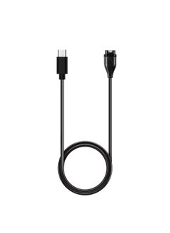 For Garmin  Instinct Type-C Port Watch Charger With Data Transmission(Black)