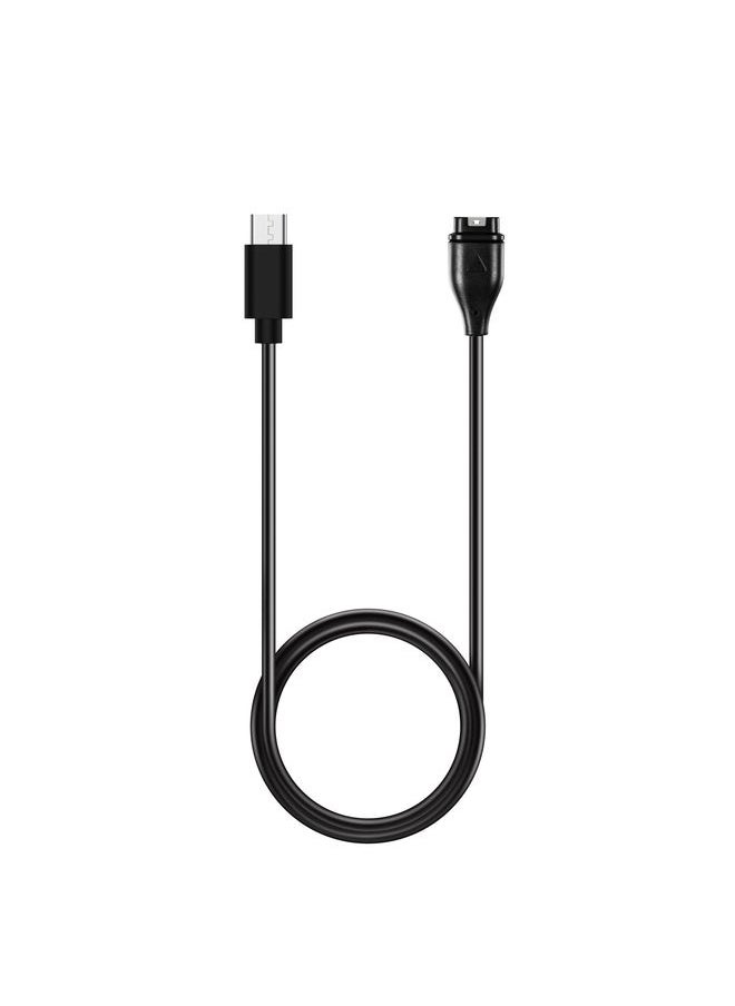 HuHa - For Garmin  Instinct Type-C Port Watch Charger With Data Transmission(Black) - Image 1