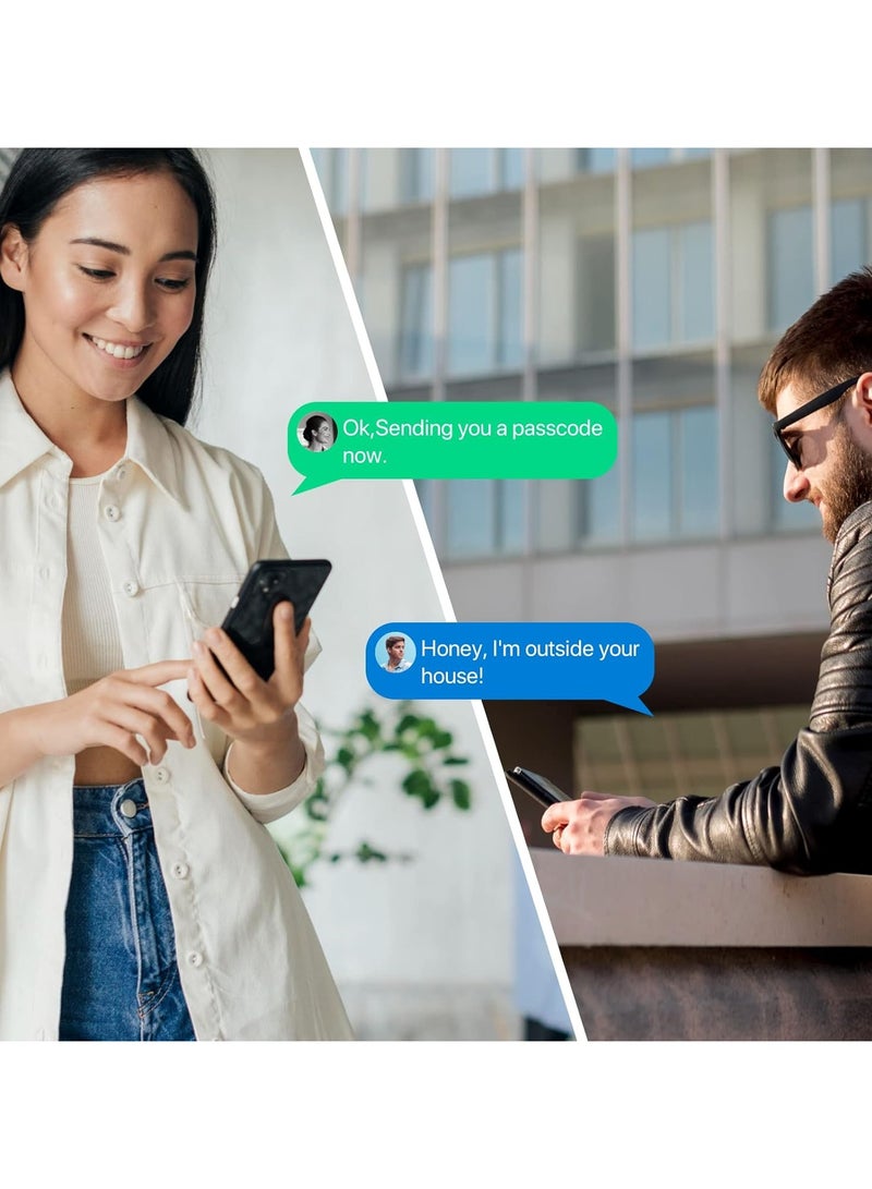 Nomeregan Smart Door Lock with Camera, 3 in 1 Camera Doorbell APP Keyless Entry Door Lock,App Remote Control,2Way Intercom,HD Camera, Rechargeable Battery for home office airbnb - Image 5