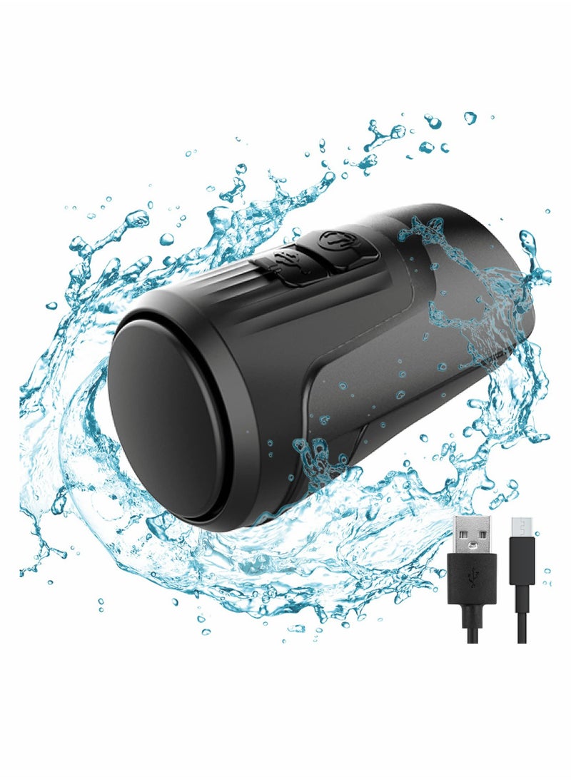 SYOSI Electric Loud Bike Bell with Anti Theft Alarm, Horn 125dB 4 Sound Modes for Adults, Rechargeable Bicycle Waterproof Cycling （Black）  - Image 1