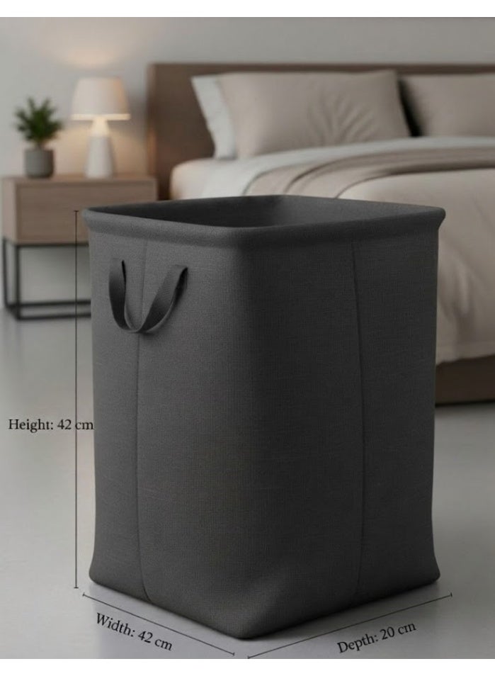 سلة غسيل قماش قابلة للطي – باسكت ملابس واسع بتصميم عملي وخامة قوية للاستخدام اليومي HR - Image 4