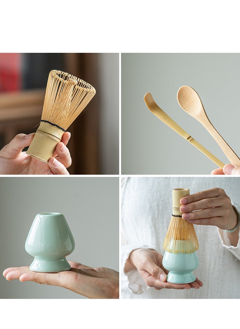 Al Aoyama Matcha Whisk Set - Matcha Whisk, Traditional Scoop, Tea Spoon. The Perfect Set to Prepare a Cup of Japanese Matcha Tea  - Image 2