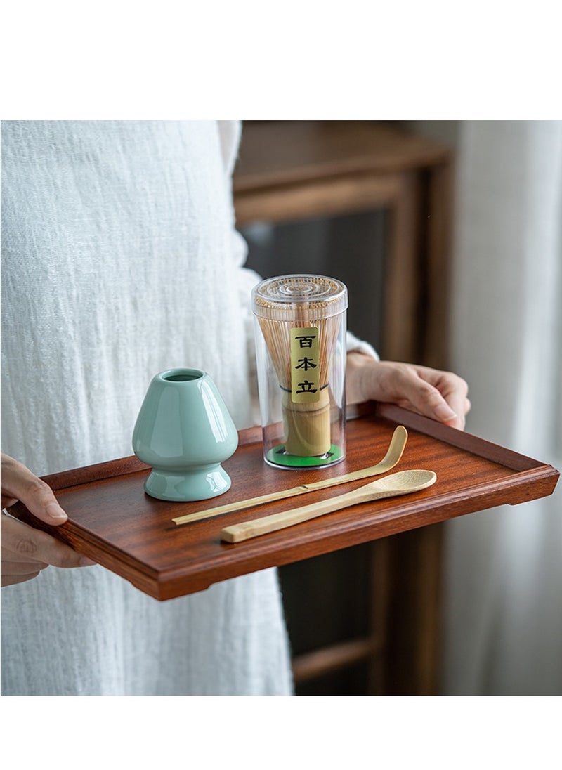Al Aoyama Matcha Whisk Set - Matcha Whisk, Traditional Scoop, Tea Spoon. The Perfect Set to Prepare a Cup of Japanese Matcha Tea  - Image 3