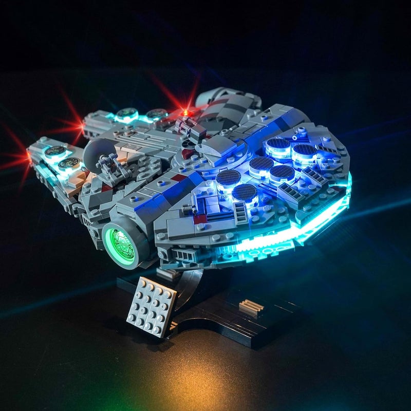 Hilighting Upgraded Led Light Kit Compatible with Lego New Hope Millennium Falcon Building Set Lights Decoration Compatible with Lego 75375 Best Gifts for Adults Model Not Included - Image 3