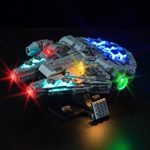 Hilighting Upgraded Led Light Kit Compatible with Lego New Hope Millennium Falcon Building Set Lights Decoration Compatible with Lego 75375 Best Gifts for Adults Model Not Included - Image 5